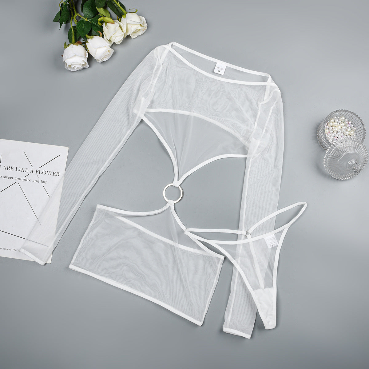 New Sheer Mesh Underwear Two-piece
