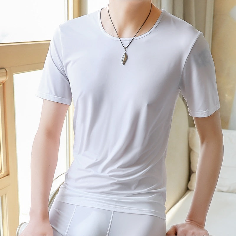 Men's Ice Silk Bottoming T-Shirt