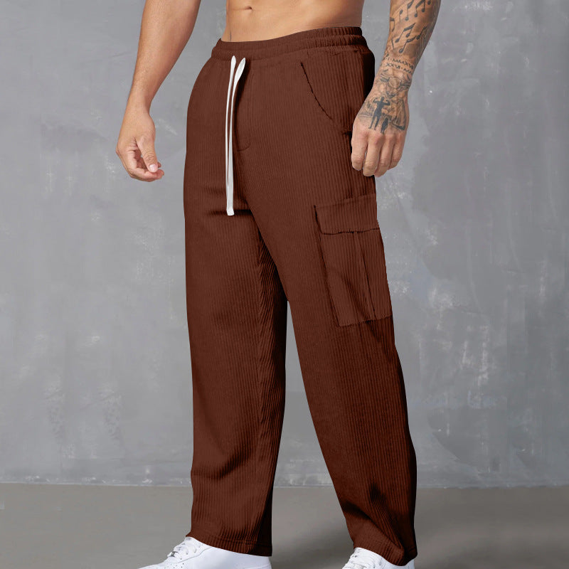 Men's Versatile Loose-fitting Wide-leg Trousers