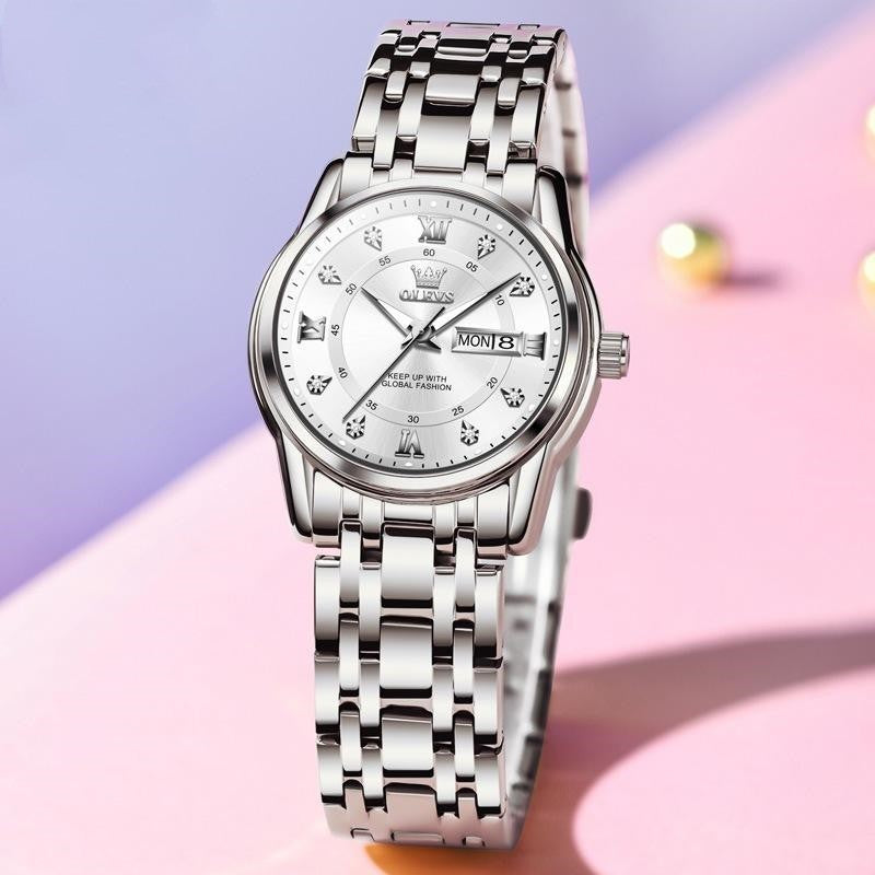 Roman Scale Fashion Quartz Watch Waterproof