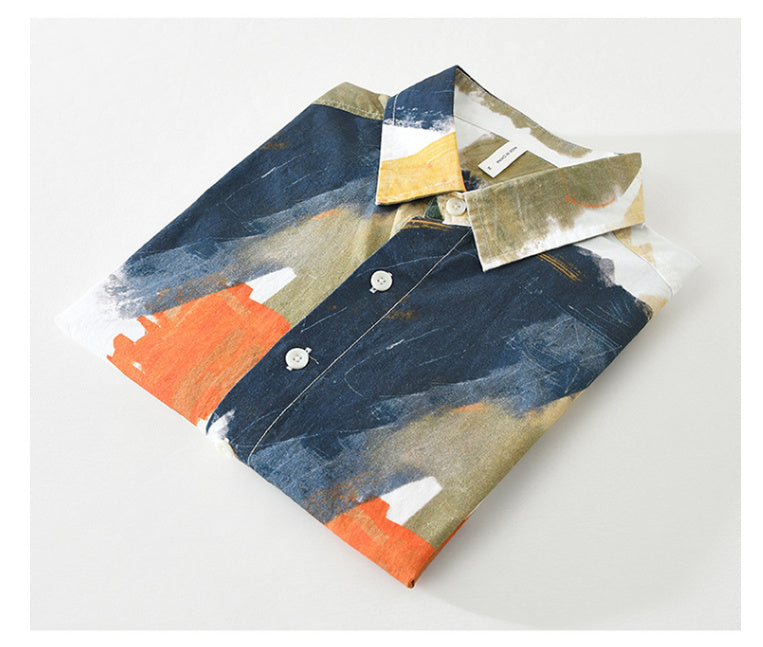 Fashionable All-matching Artistic Loose Shirt