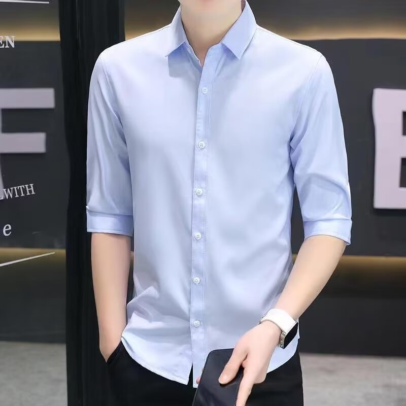 Slim-fit Half-sleeve Shirt