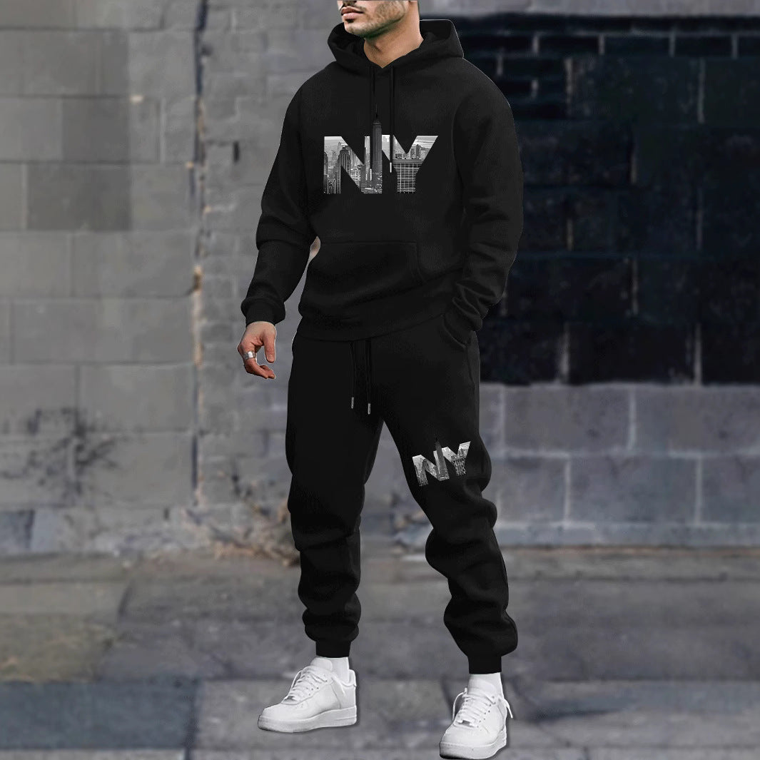 Men's Leisure Sports Sweater Sweatpants
