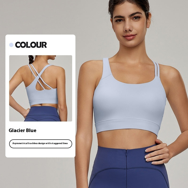 Sexy Oblique Shoulder Sports Vest Female