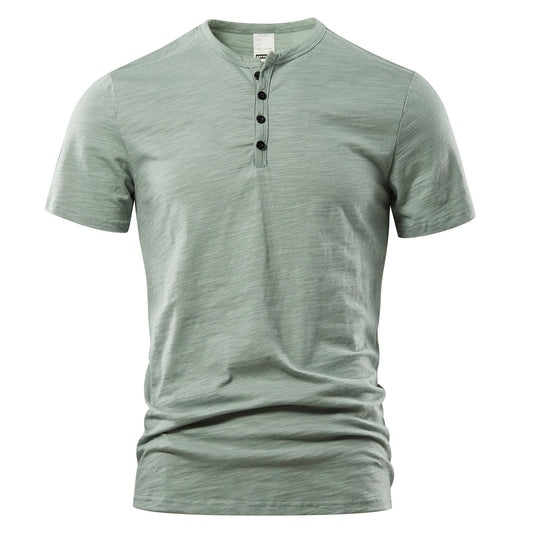 Men's Slub Cotton Short Sleeve