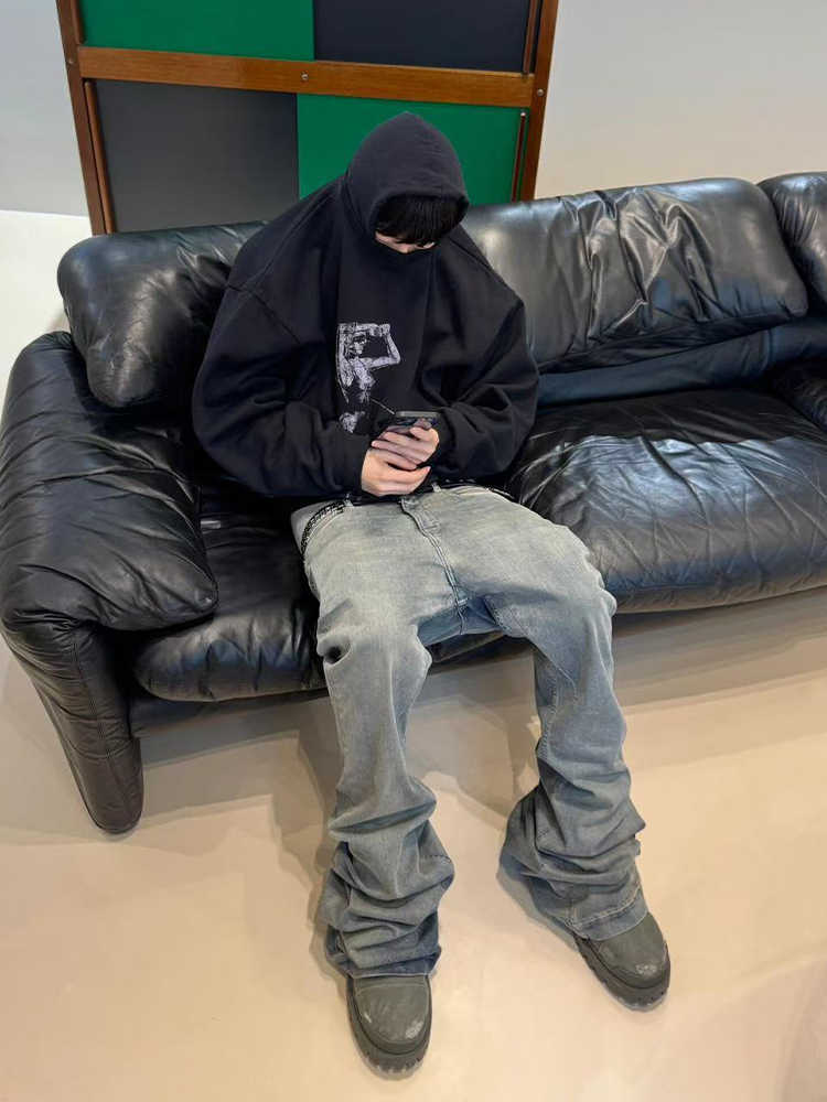 Beard Stacked Horn Mopping Jeans