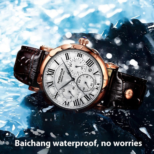 Multifunctional Fashion Quartz Watch thin Belt