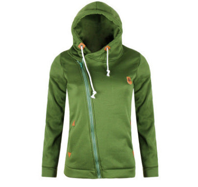 Ladie'sCardigan Side Zipper Hoodie