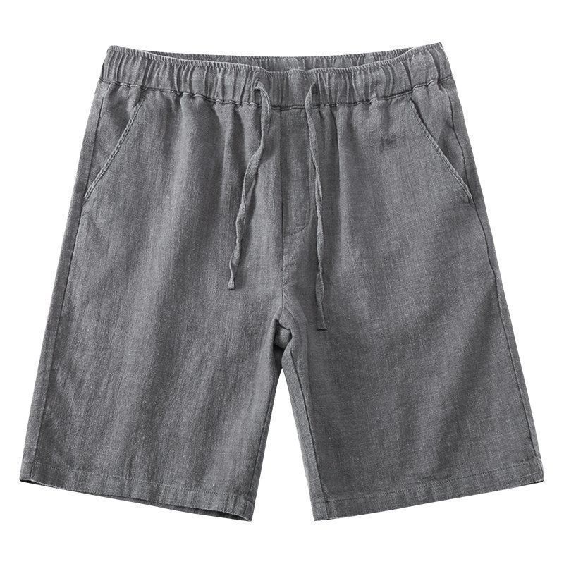 Loose Straight Light Cotton Linen Men's Shorts