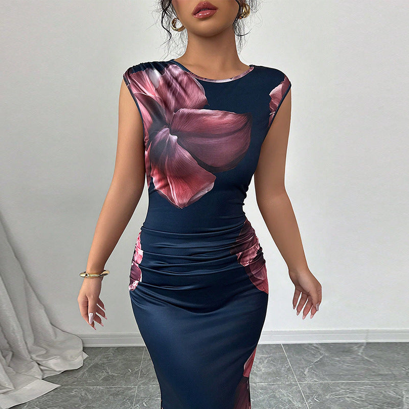 Slim Sleeveless One-step Skirt Dress