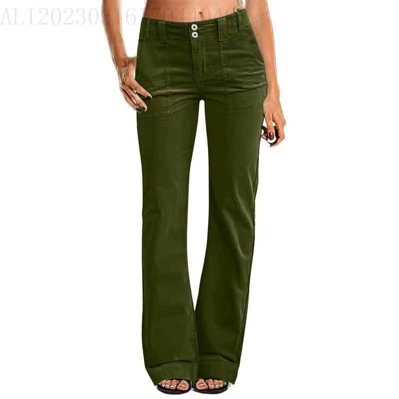 Lightweight Zipper Pocket Exercise Workout Pants