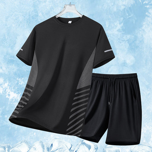 Quick-drying Sports T-shirt Shorts Suit