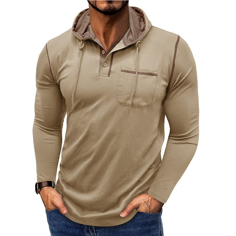 Men's Long-sleeved Hooded