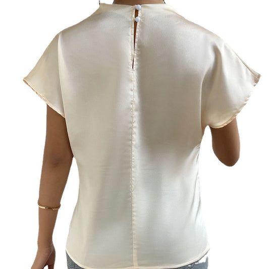 Elegant Folding Loose Women's Tops