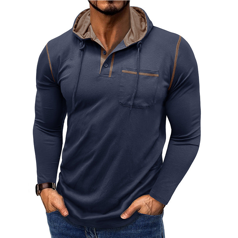 Men's Long-sleeved Hooded