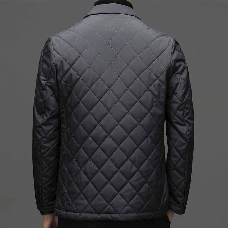 Clothing Down Men's Lapel Thick Warm Jacket