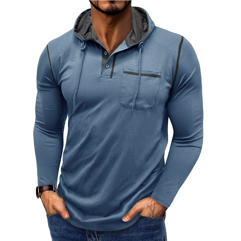 Men's Long-sleeved Hooded