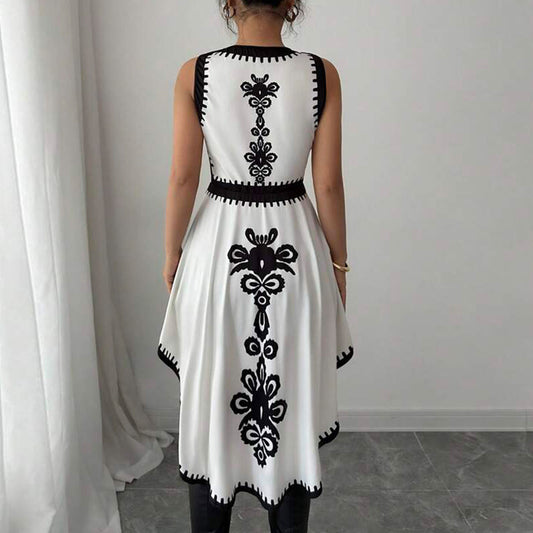 Dovetail Sleeveless Pullover Dress