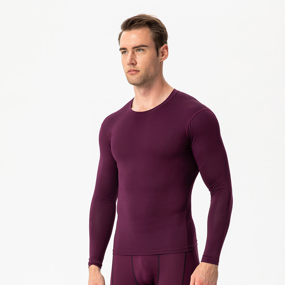 Men's Tight Training Sports Long Sleeve T-shirt
