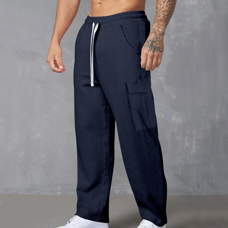 Men's Versatile Loose-fitting Wide-leg Trousers