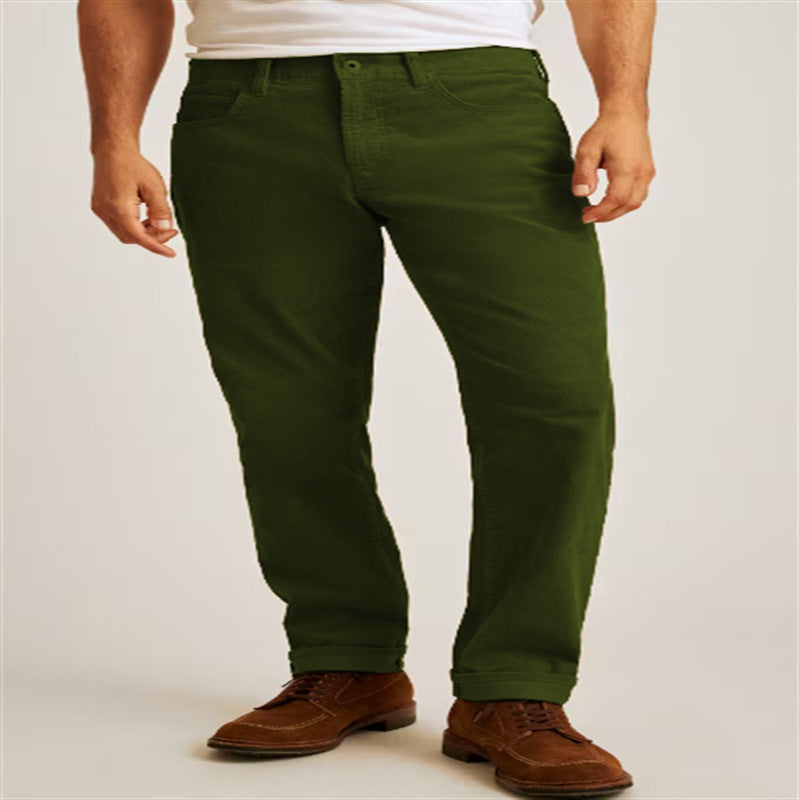 Corduroy Straight Trousers
