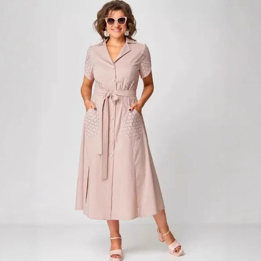 Fashion Loose V-neck Women's Printed Wear