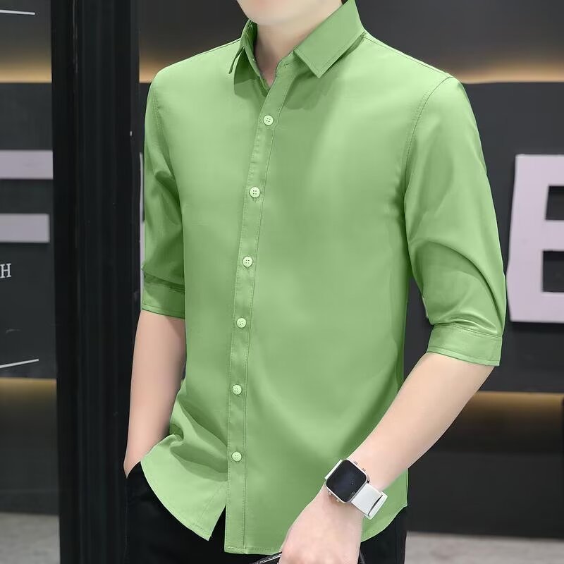 Slim-fit Half-sleeve Shirt