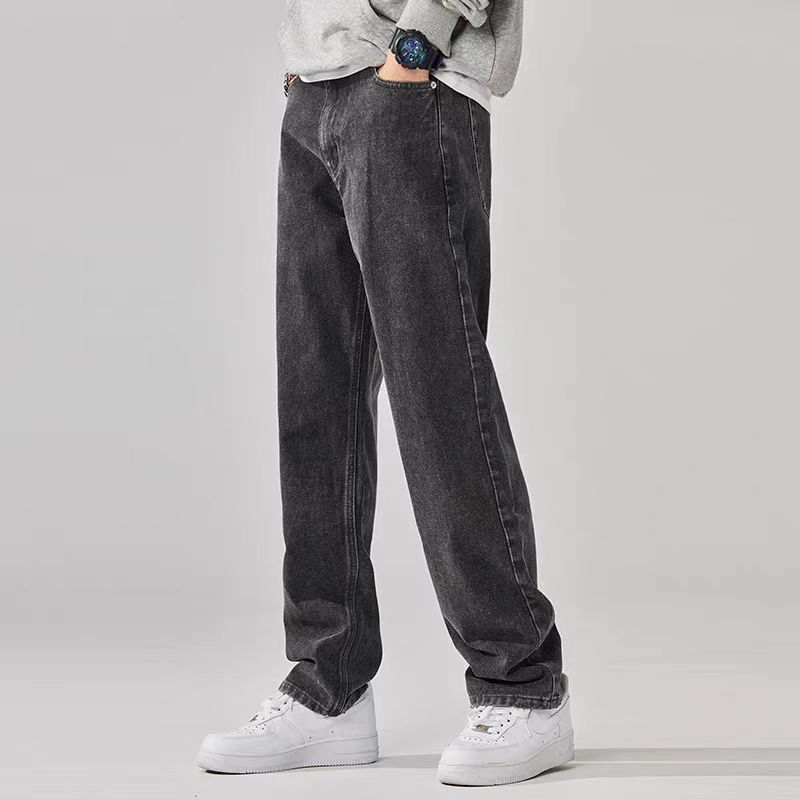 Simple Style Casual All-match Light-colored Jeans