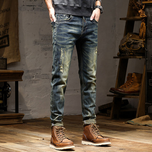 Men's High-end Nostalgic Stretch Jeans