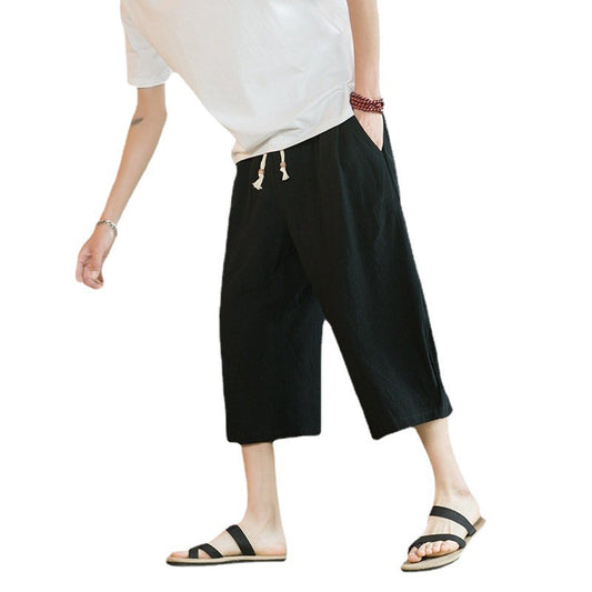 Cotton And Linen Shorts Pants