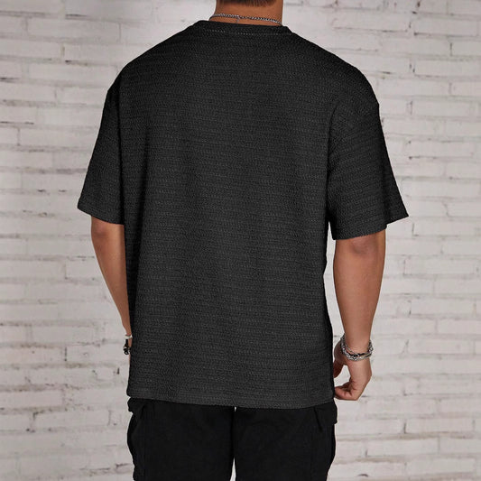 Men's Loose Hollow Flow Round Neck T-shirt