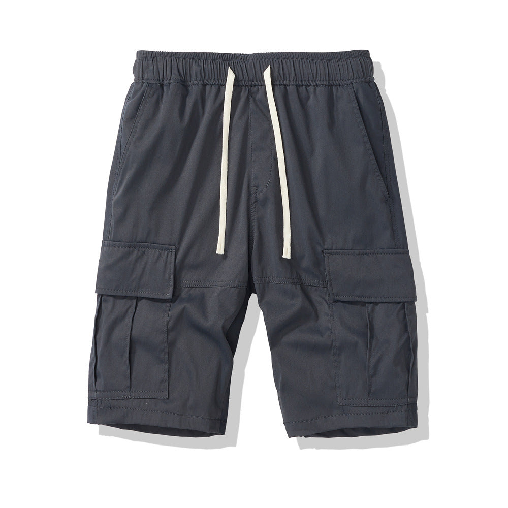 Men's Multi-pocket Loose Cropped Pants