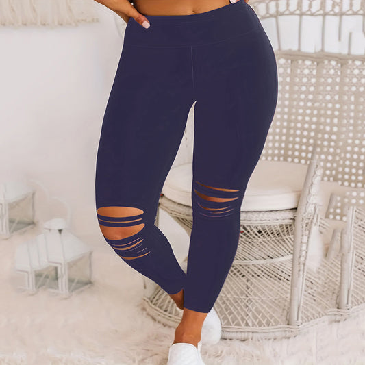 Plus Size Burnt Fitness Women's Pants