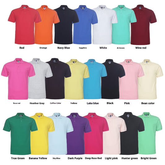 Men's Lapel Short Sleeve Polo T-Shirt Plus