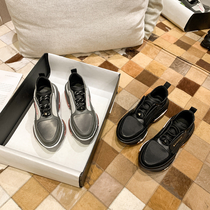 Hollow Stretch Platform Heightened Sneakers