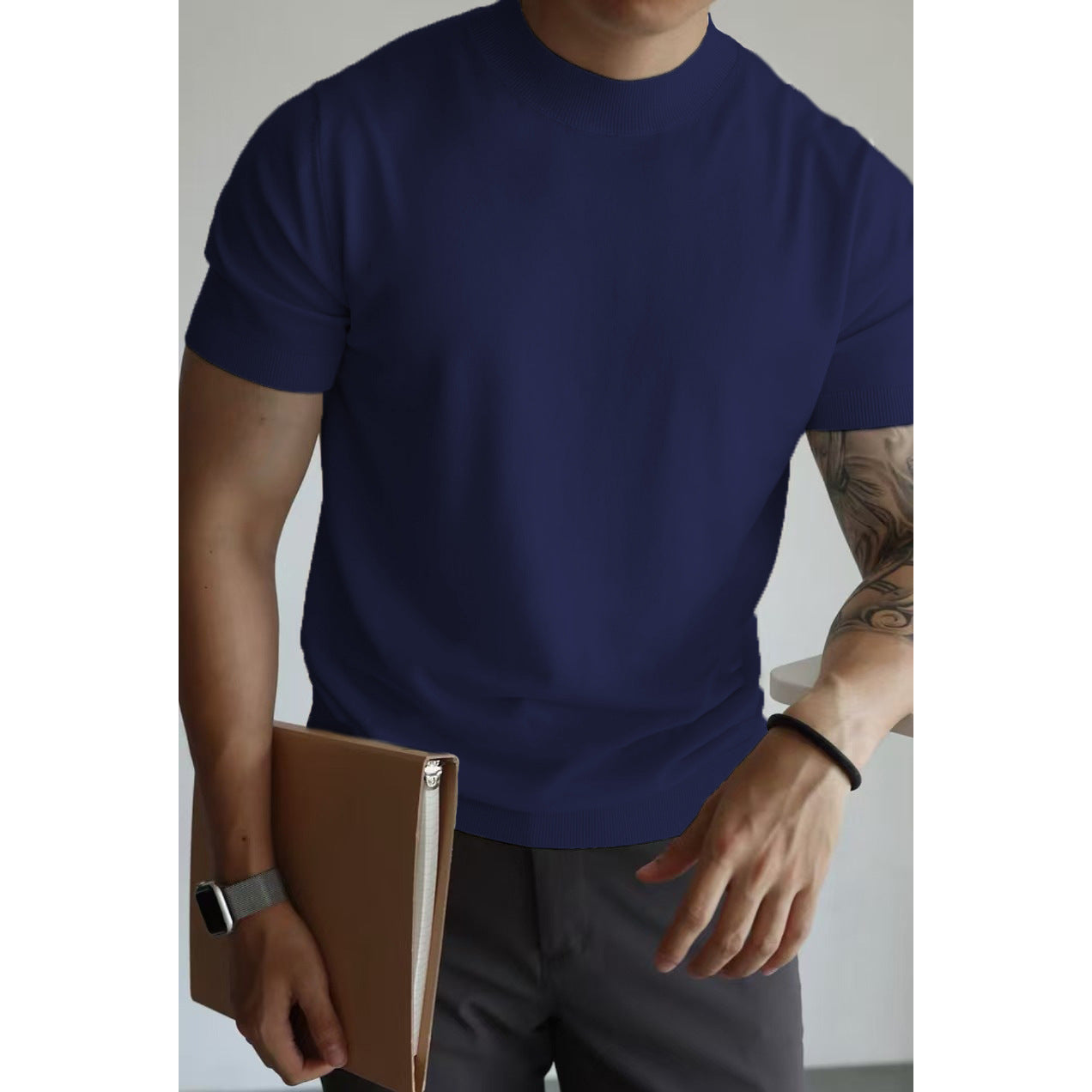 Knitwear Slim-fit Commute T-shirt