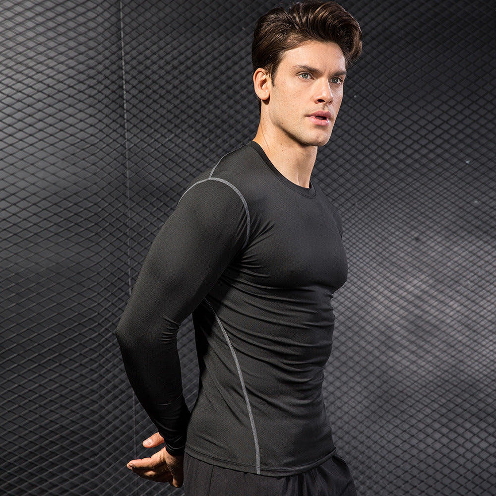 Men's Tight Training Sports Long Sleeve T-shirt