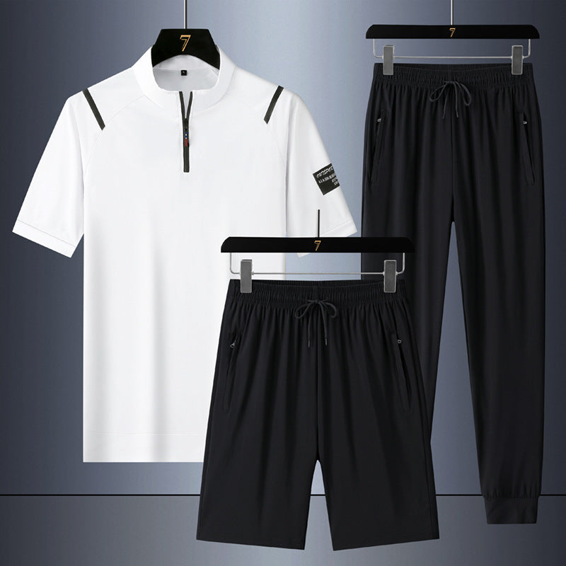 Ice Silk Quick-drying Three-piece Suit