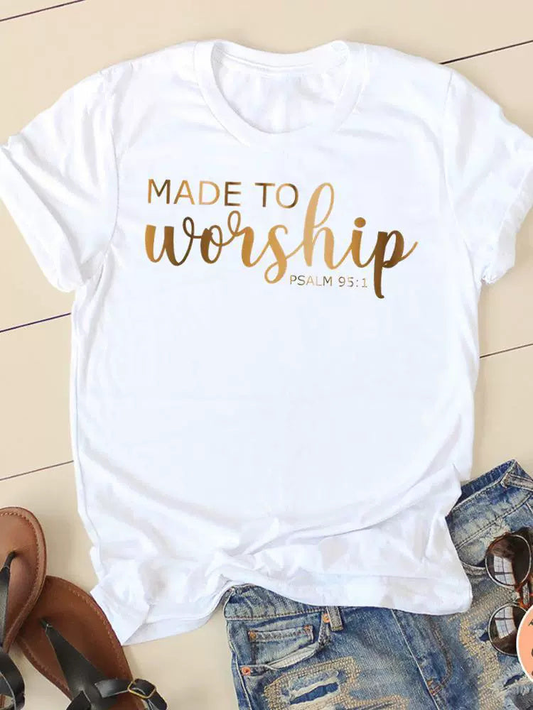 Cute Sweet Short Sleeve Fashion Women