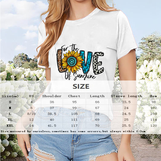 'LOVE' Women's Sunflower T-Shirt