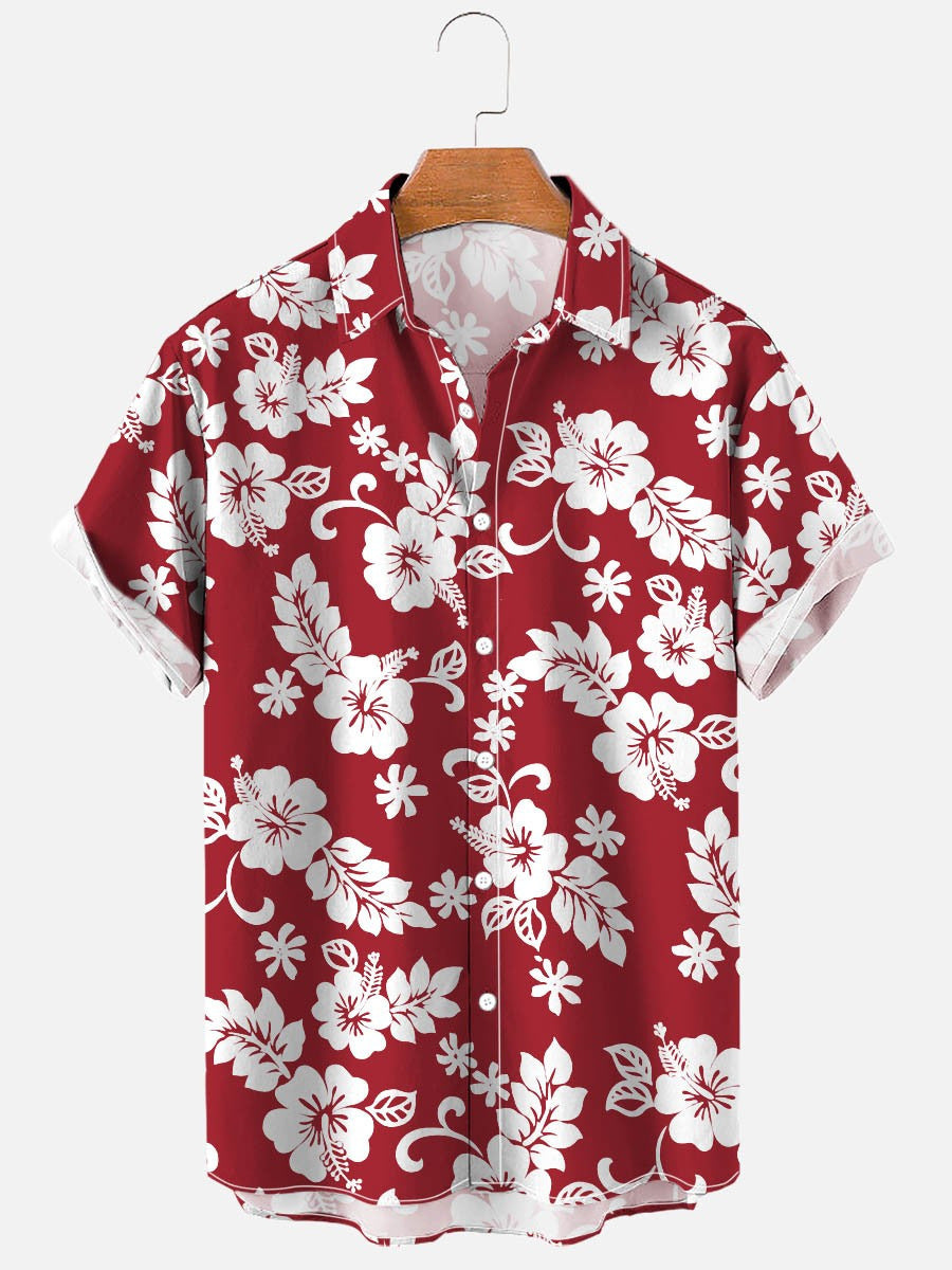 Summer Flower Pattern Seaside Shirt