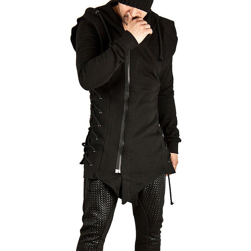 Perfect Men's Goth Hooded Sweater Jacket