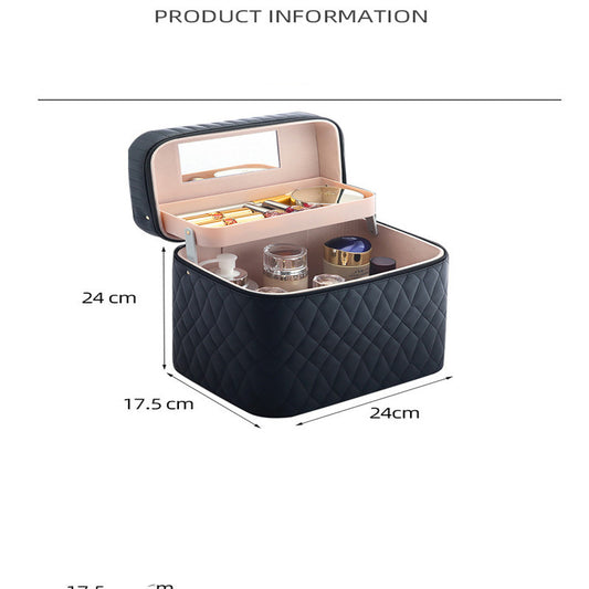 Large Capacity Portable Cosmetics Storage