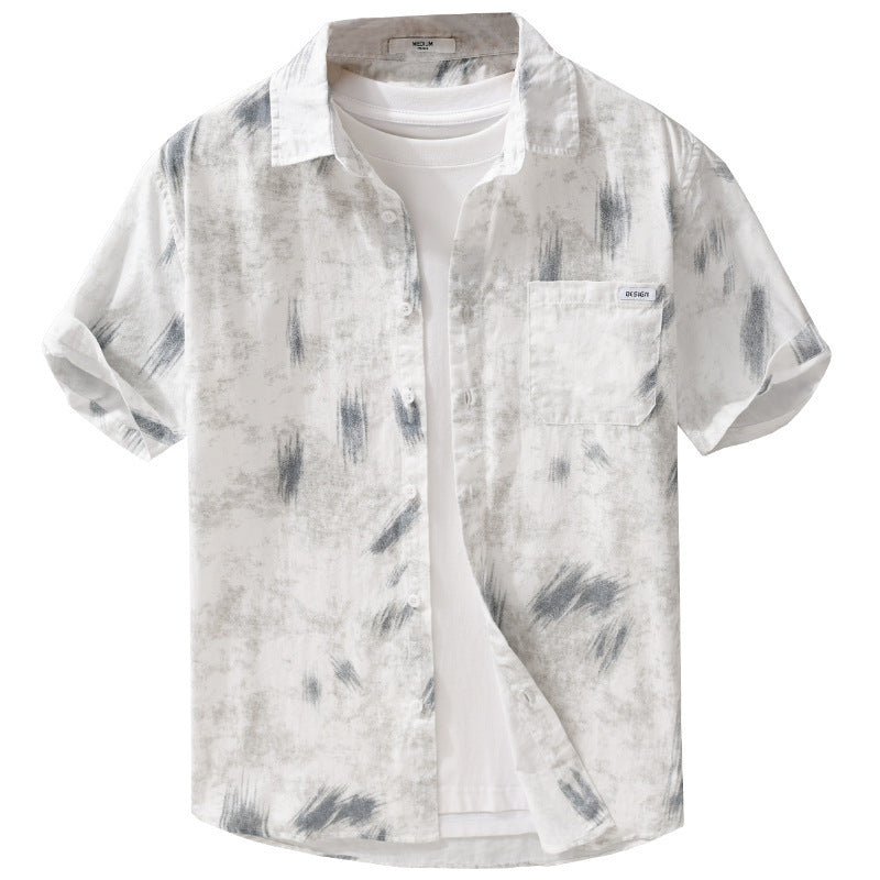 Menswear Simple All-matching Sleeve Shirt