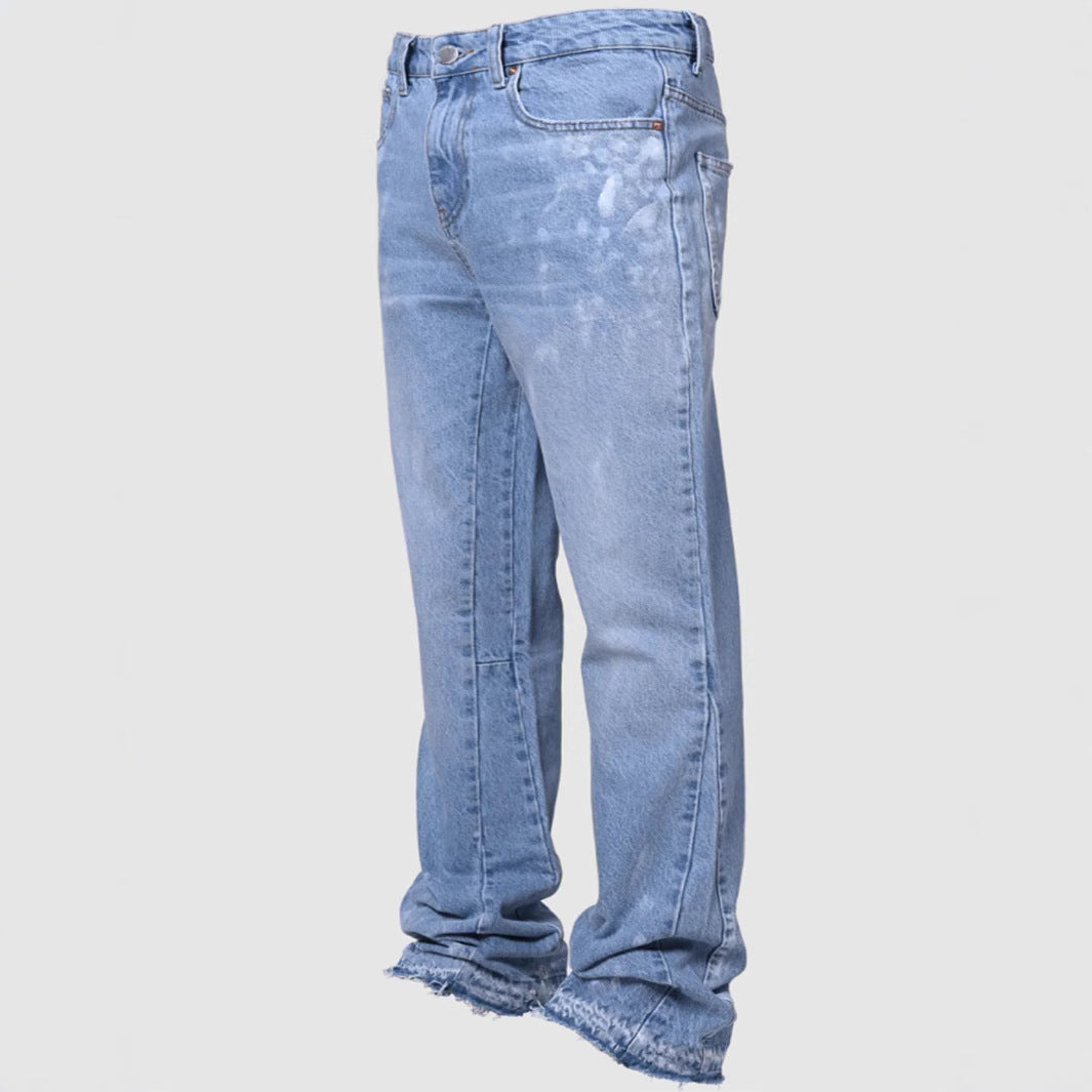 Straight-leg Denim Jeans