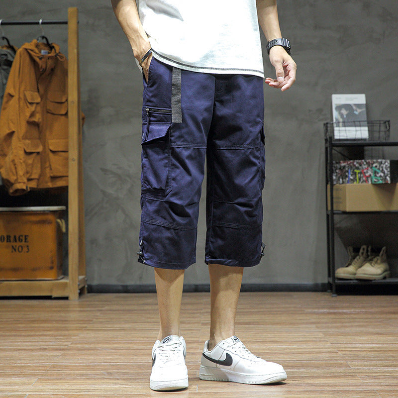 Men's Cropped Pants Loose Straight