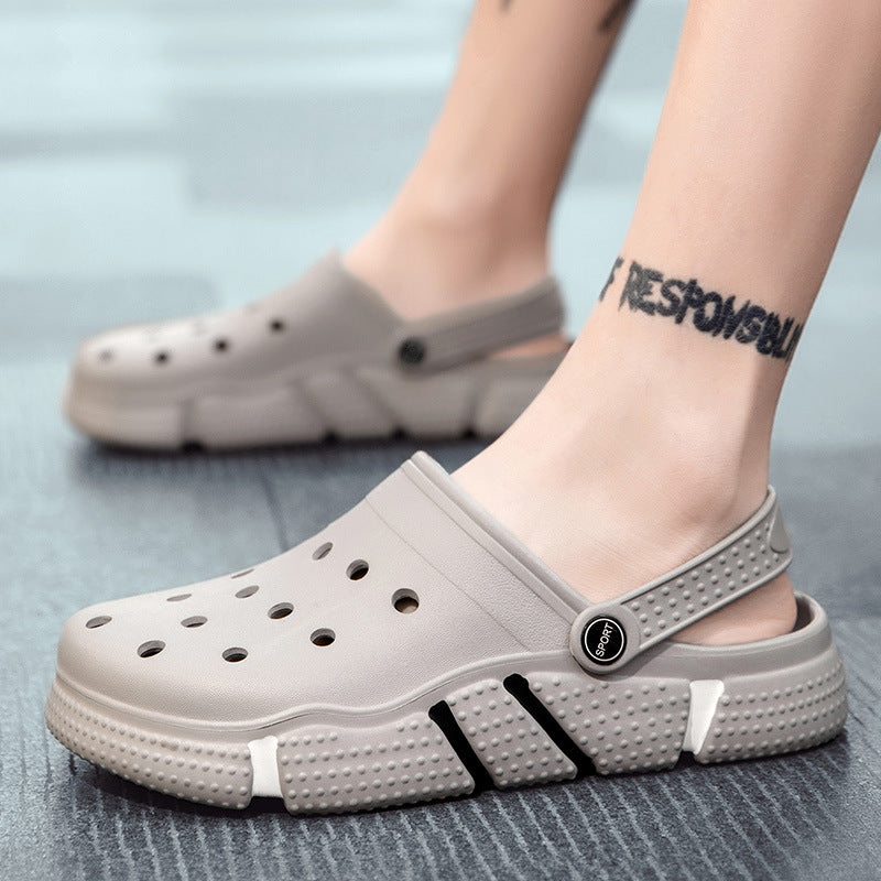 Men Sandals Hole Shoes Beach Slippers