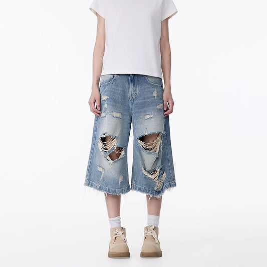 Men's All-matching Straight Capri Pants