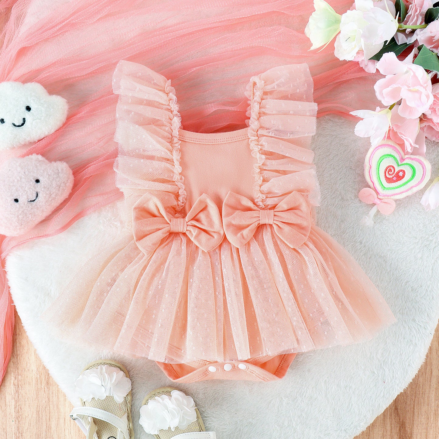 Jumpsuit Baby Net Skirt Princess Poris Dress