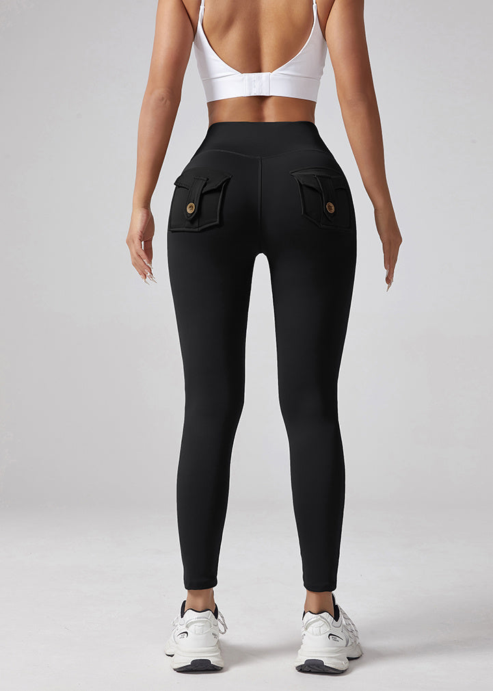 V-waist Fitness Elastic Tight Pants